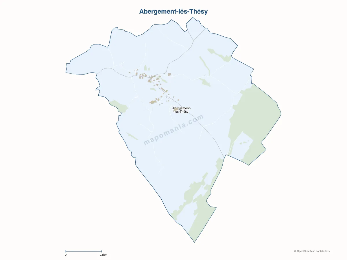 Carte de Abergement-lès-Thésy à personnaliser