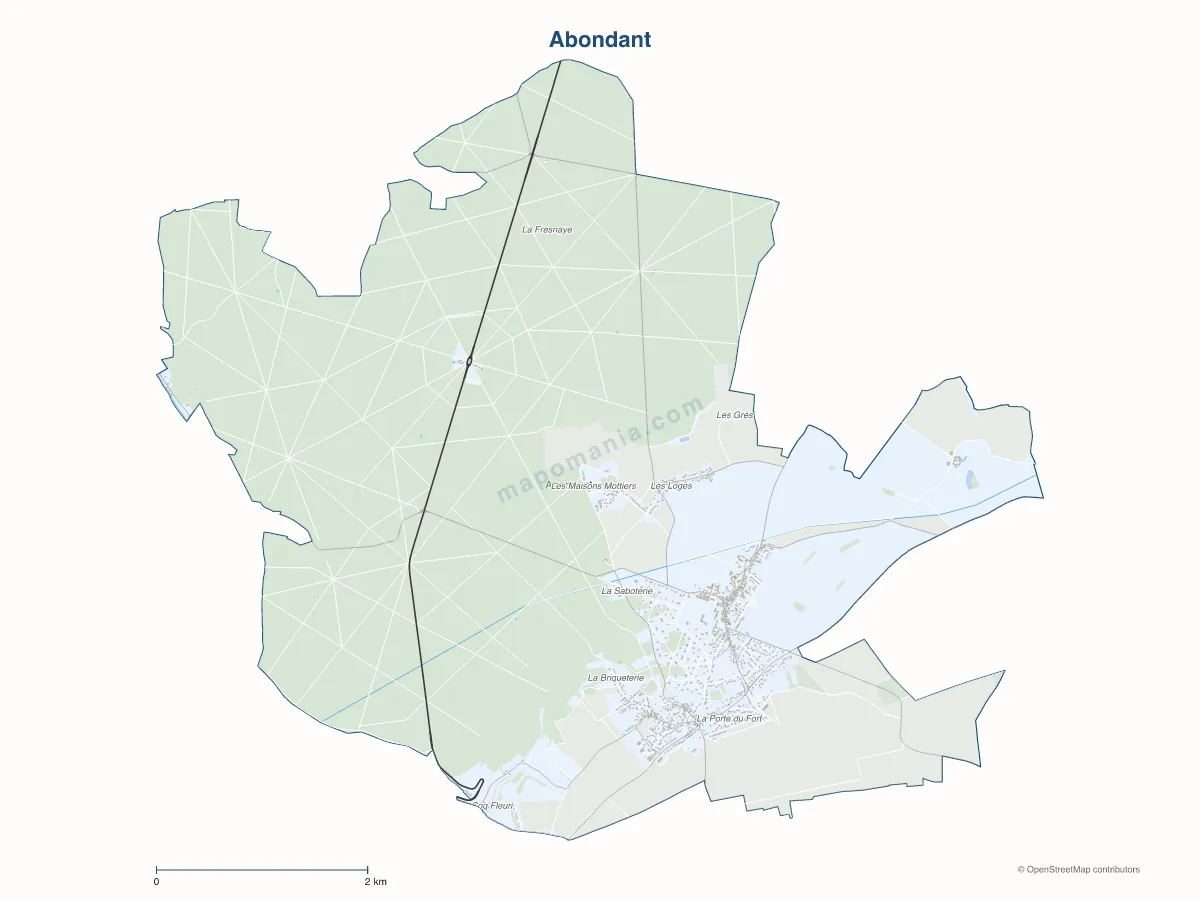 Carte de Abondant à personnaliser