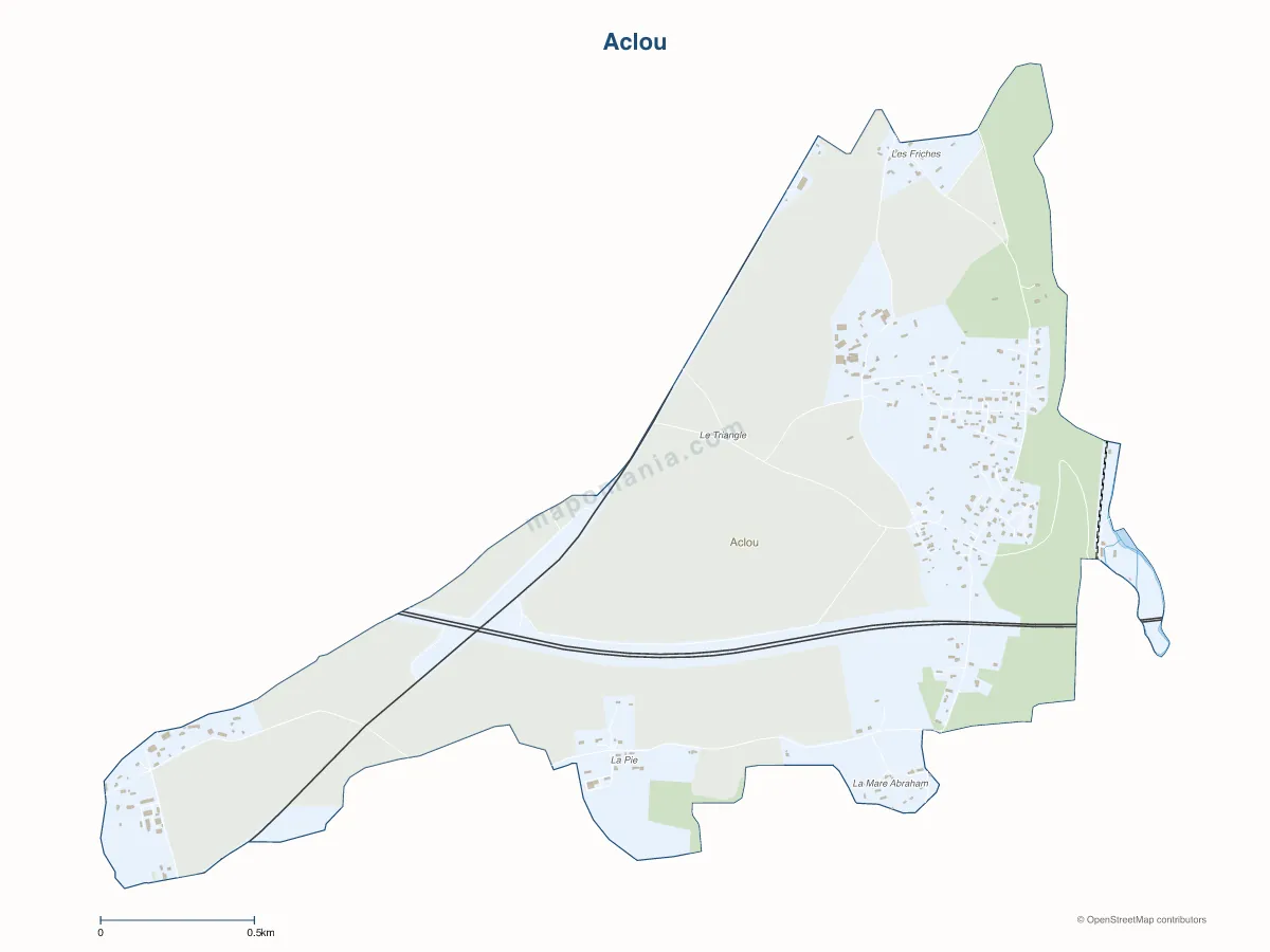 Carte de Aclou à personnaliser
