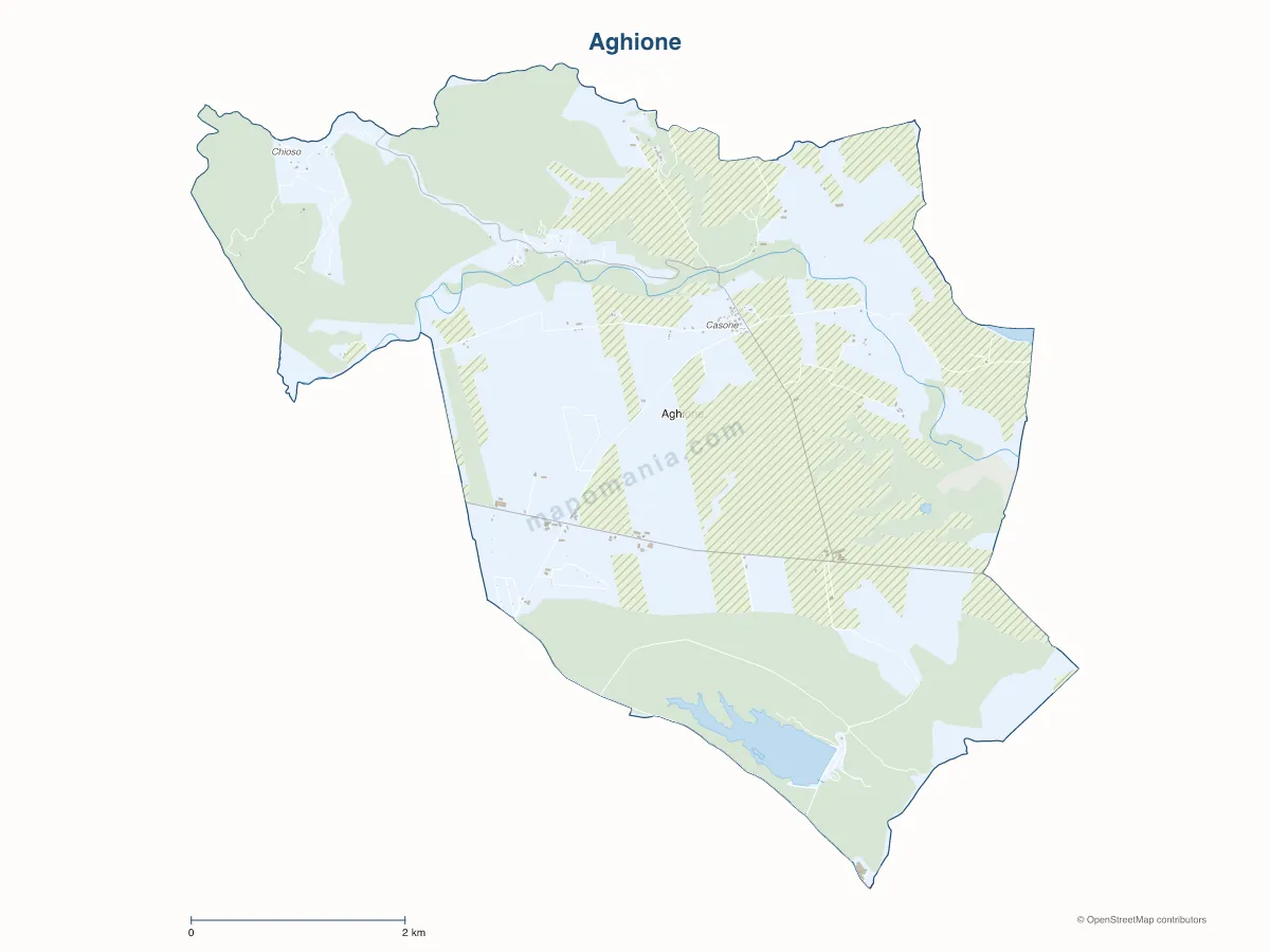 Carte de Aghione à personnaliser