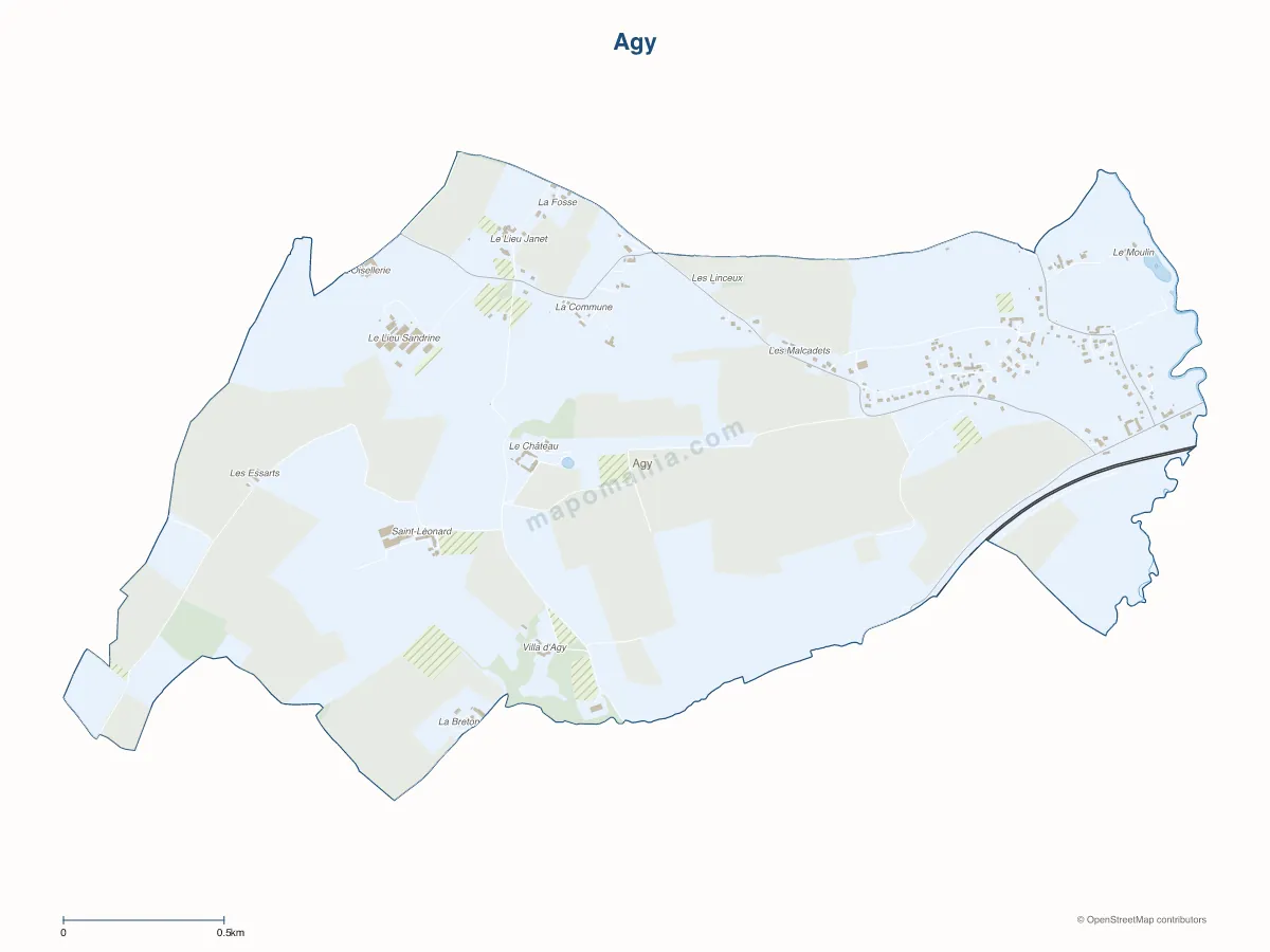 Carte de Agy à personnaliser