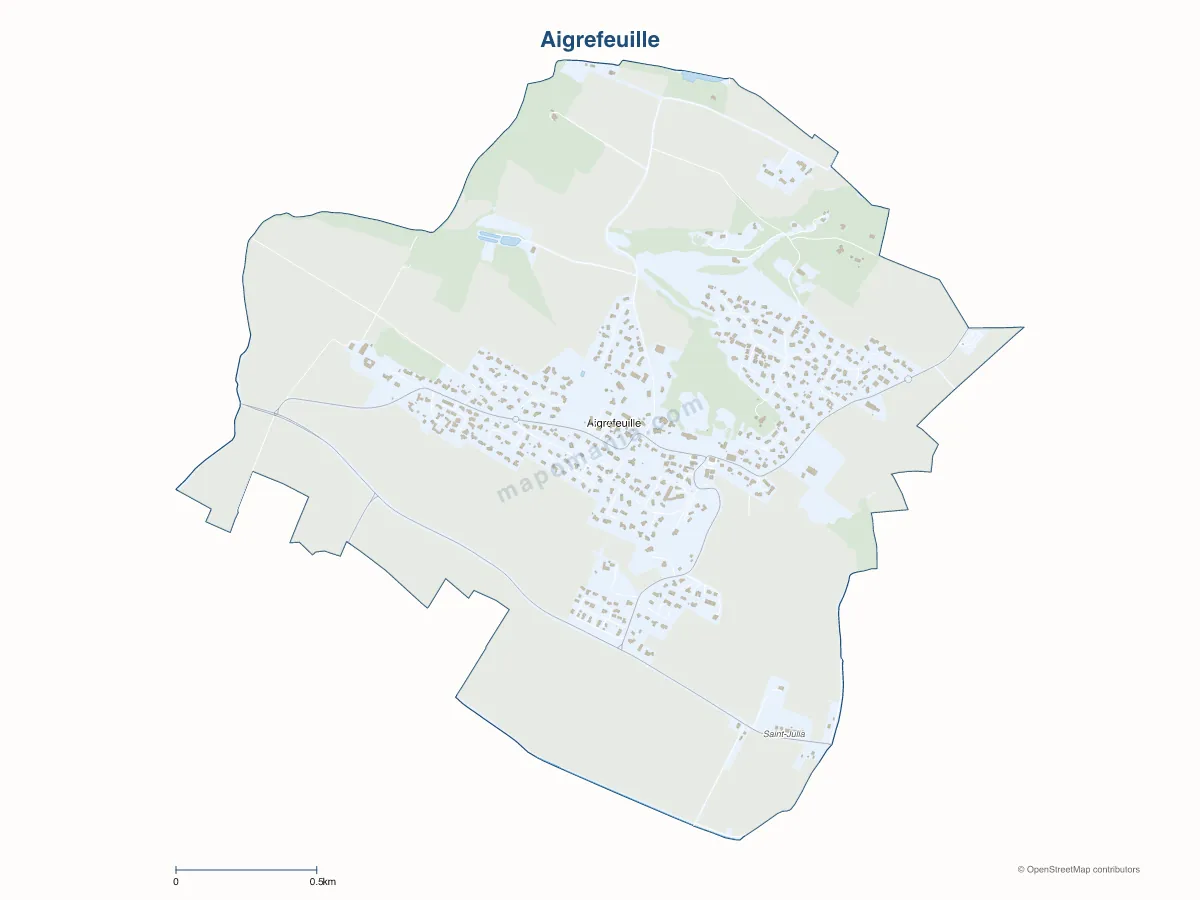 Carte de Aigrefeuille à personnaliser