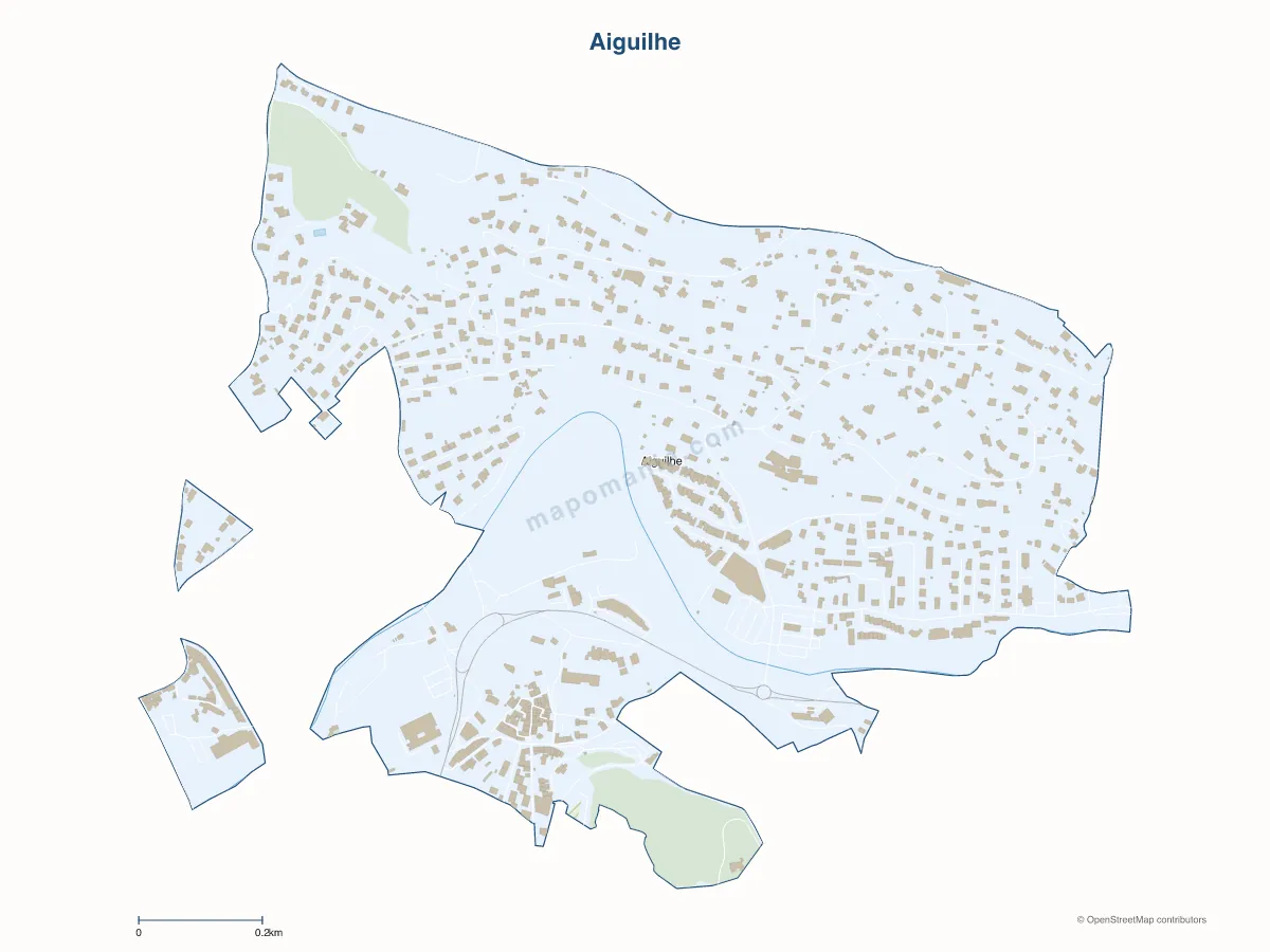 Carte de Aiguilhe à personnaliser