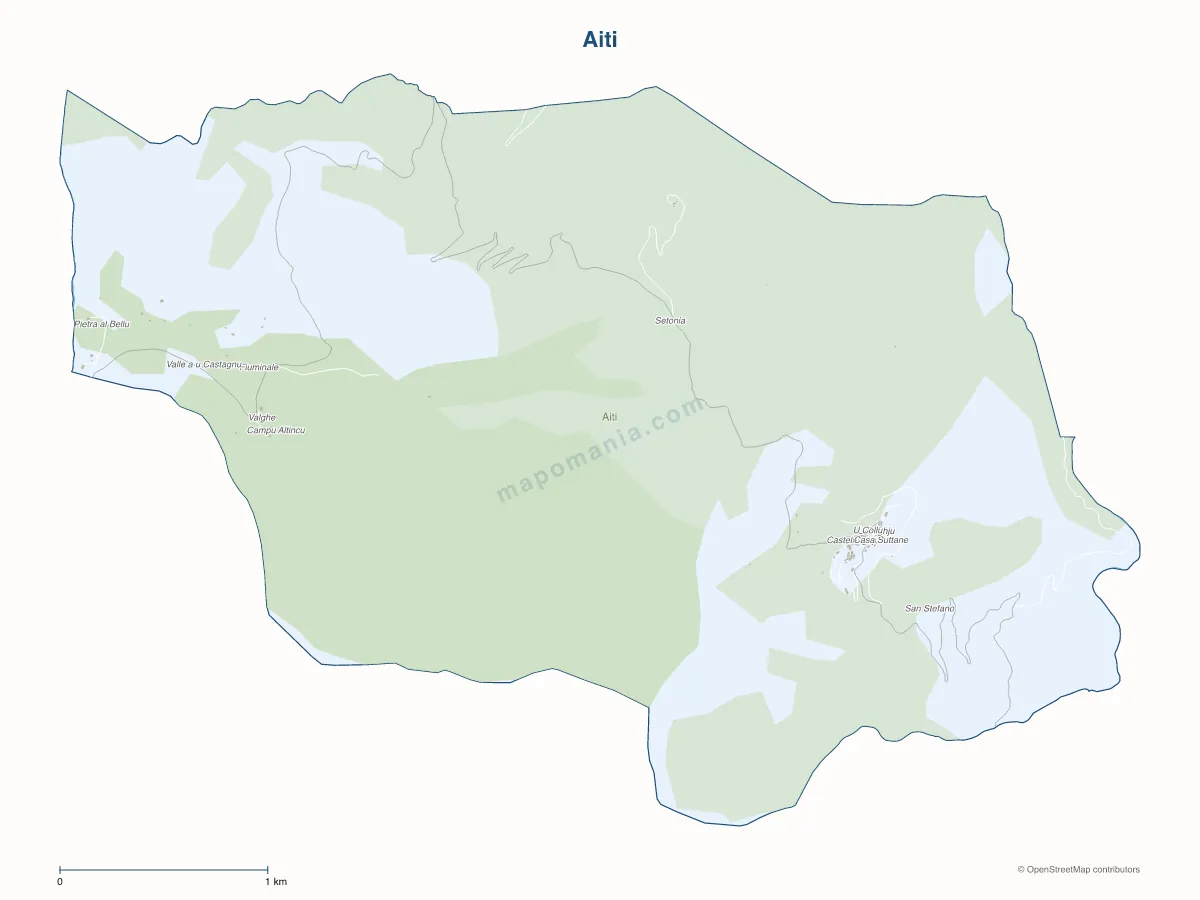Carte de Aiti à personnaliser