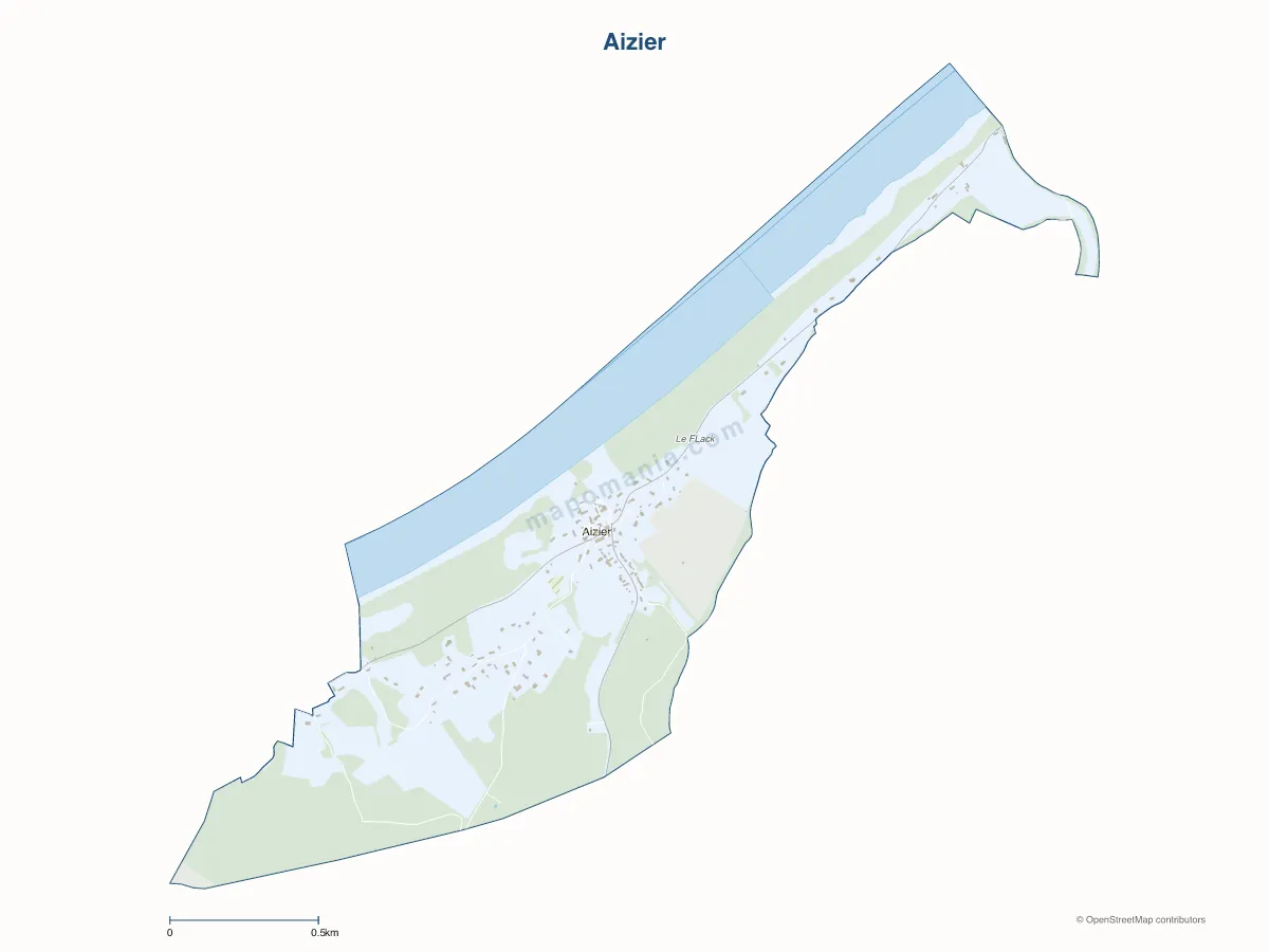 Carte de Aizier à personnaliser