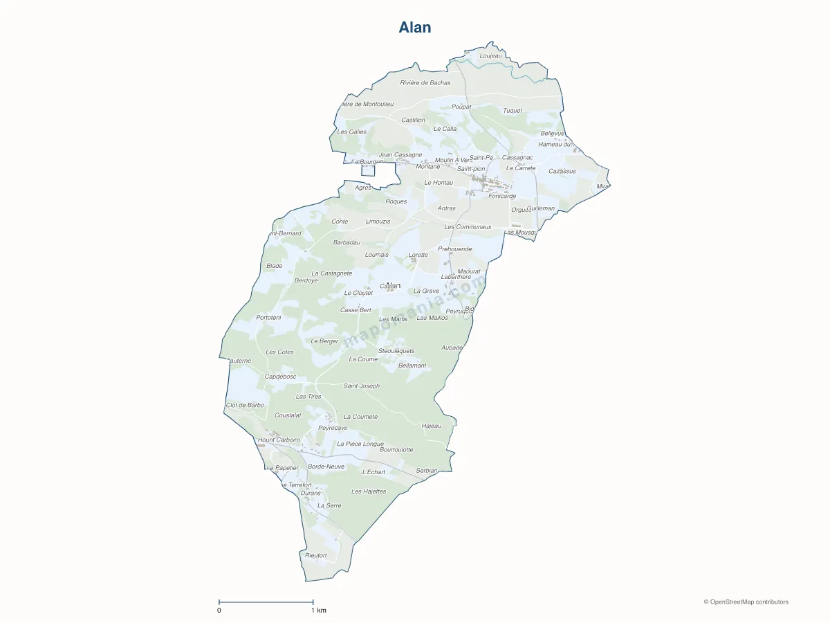 Carte de Alan à personnaliser