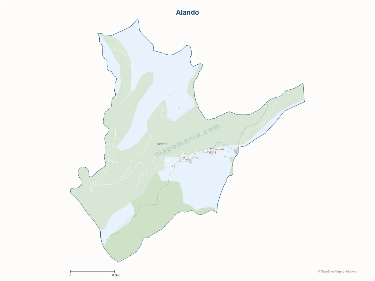 Carte de Alando à personnaliser