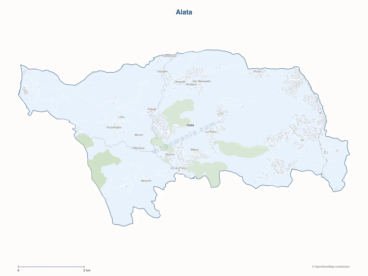 Carte de Alata à personnaliser