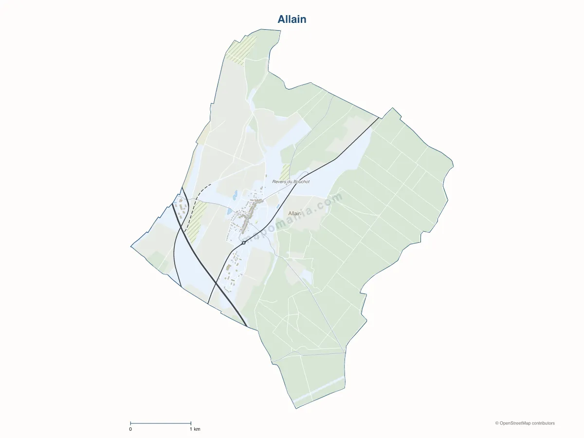 Carte de Allain à personnaliser
