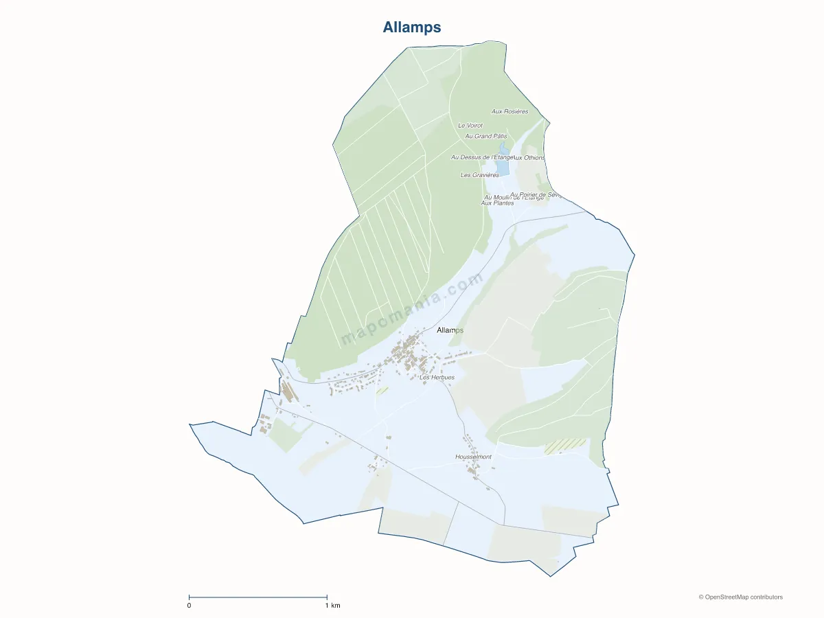 Carte de Allamps à personnaliser