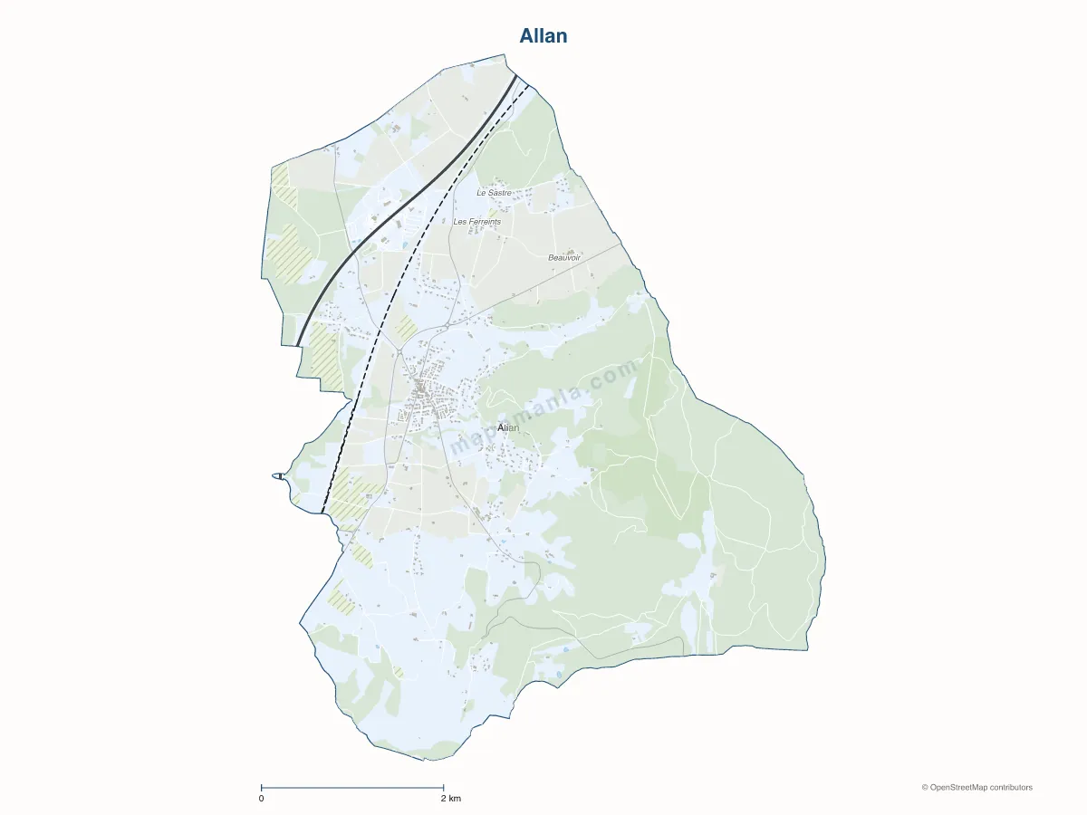 Carte de Allan à personnaliser