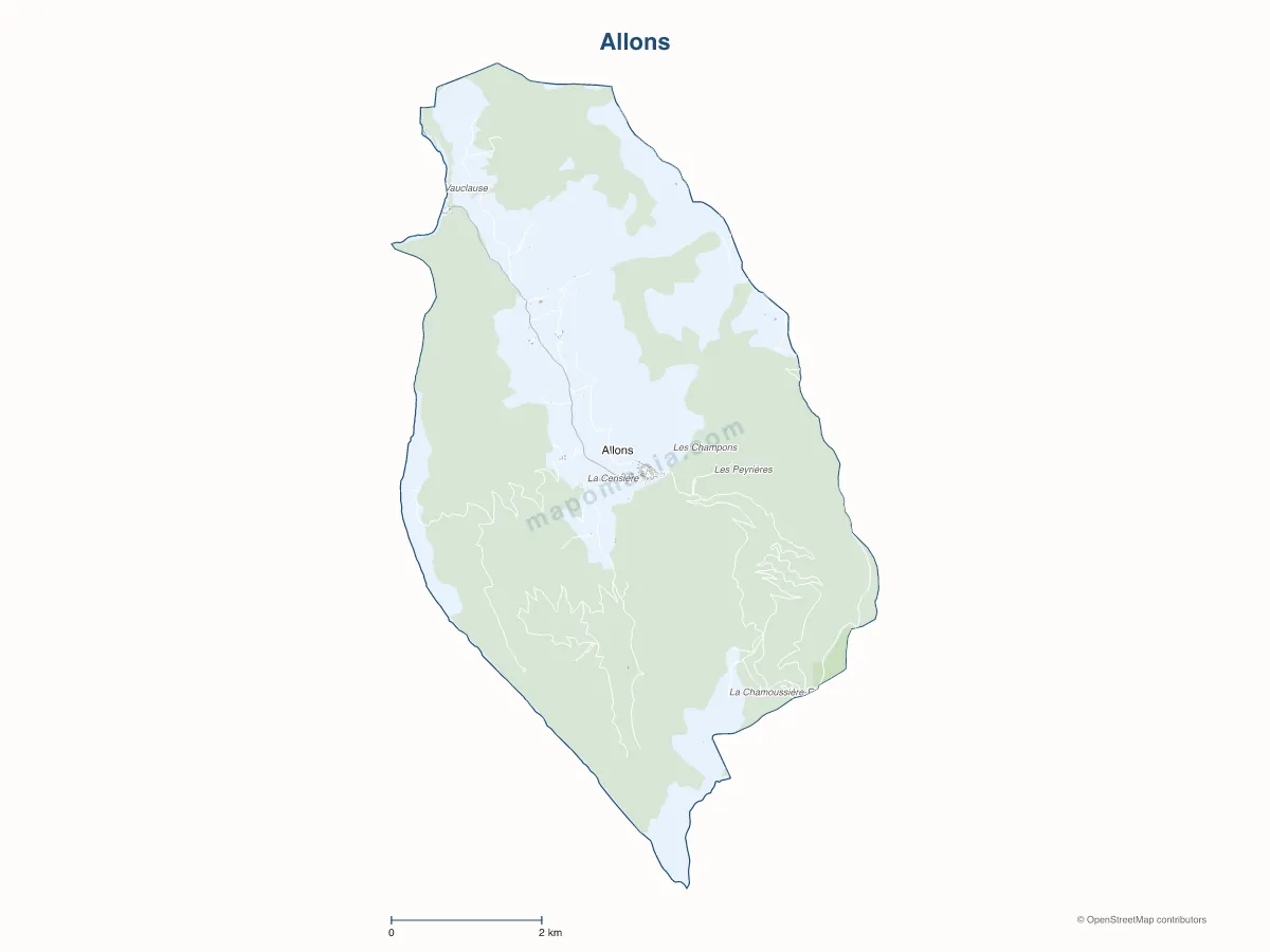 Carte de Allons à personnaliser