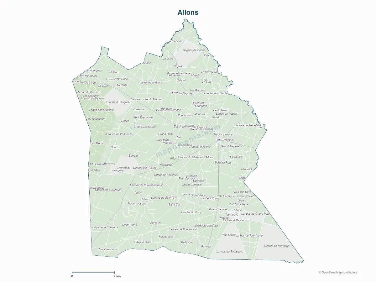 Carte de Allons à personnaliser