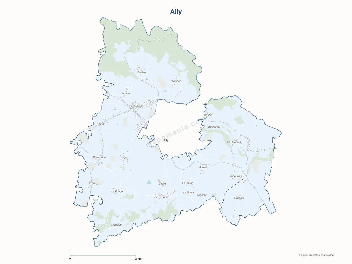 Carte de Ally à personnaliser
