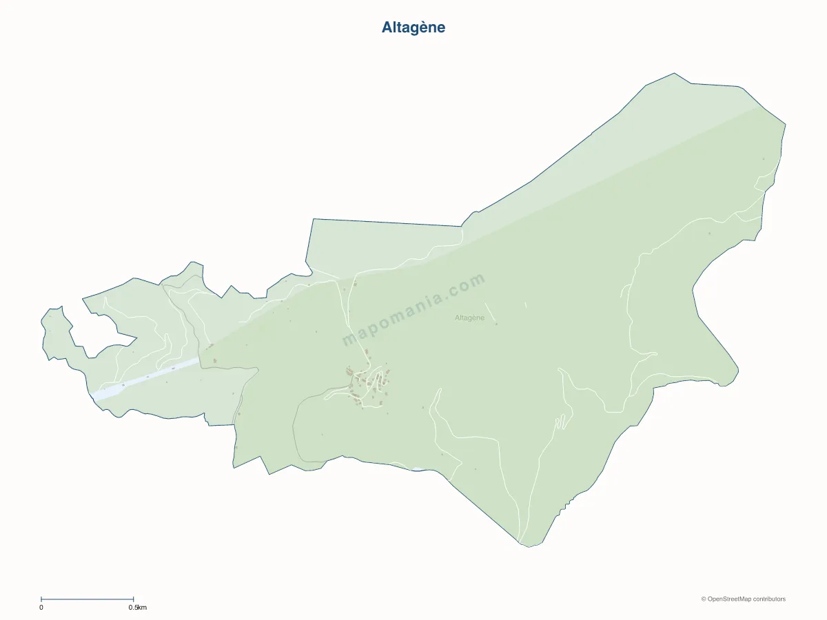 Carte de Altagène à personnaliser