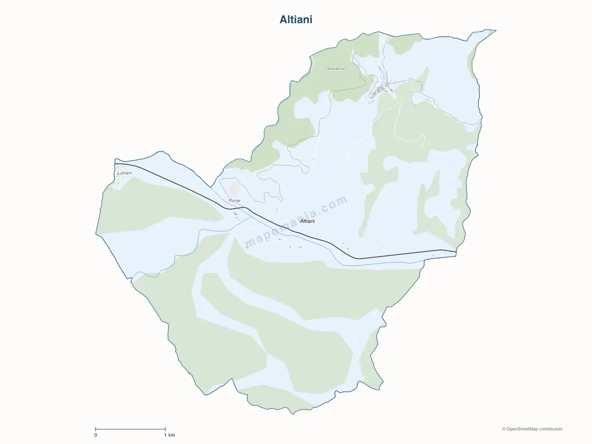 Carte de Altiani à personnaliser