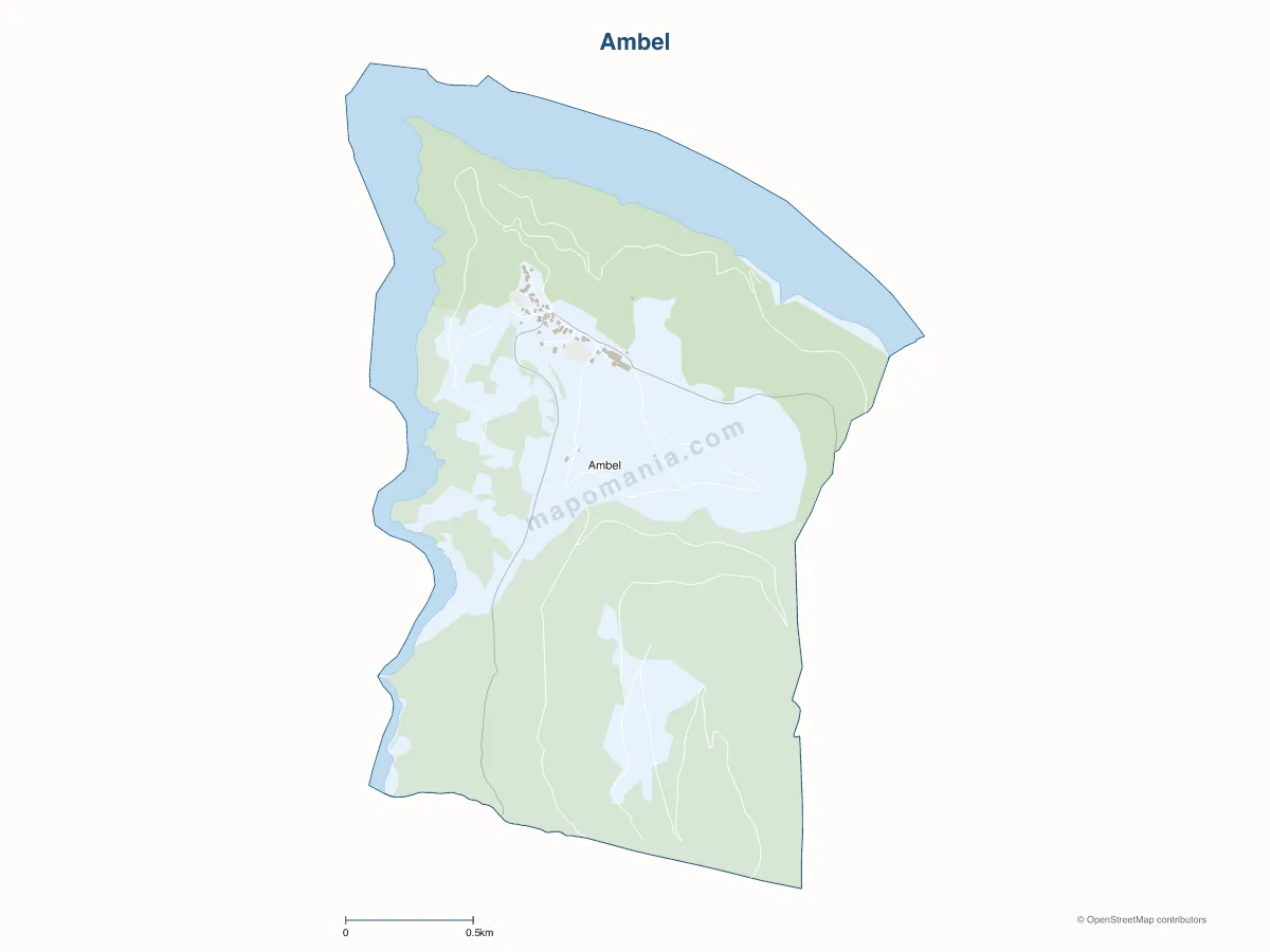 Carte de Ambel à personnaliser