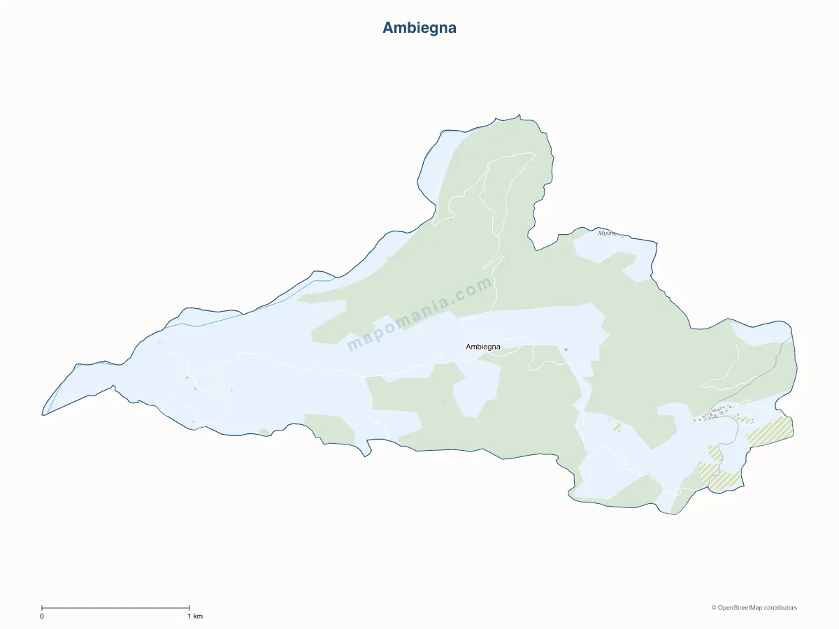 Carte de Ambiegna à personnaliser