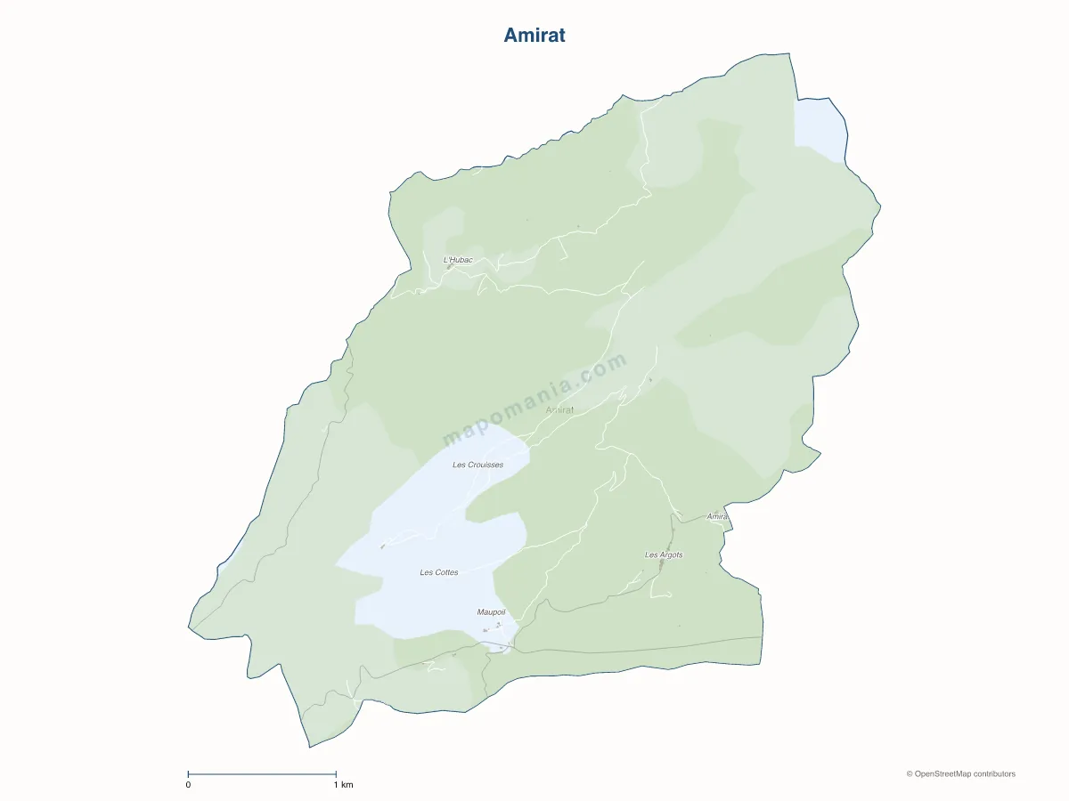 Carte de Amirat à personnaliser