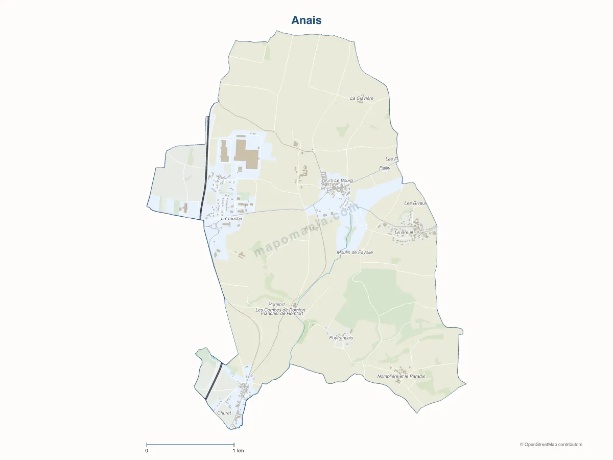 Carte de Anais à personnaliser