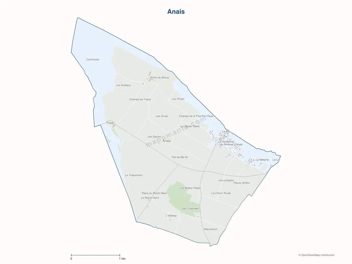 Carte de Anais à personnaliser