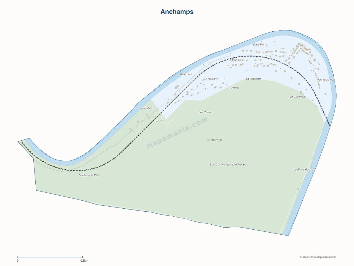 Carte de Anchamps à personnaliser