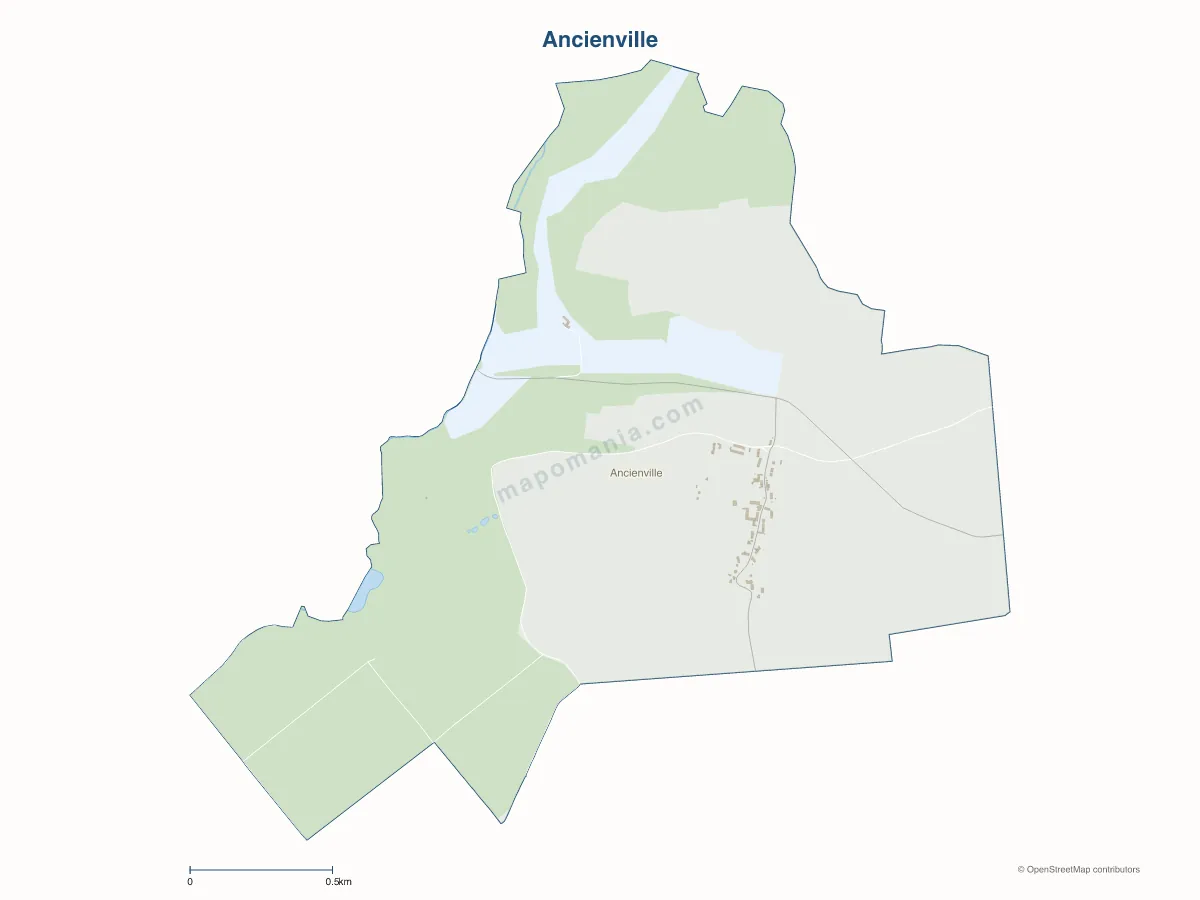 Carte de Ancienville à personnaliser