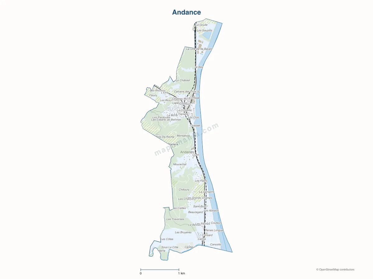 Carte de Andance à personnaliser
