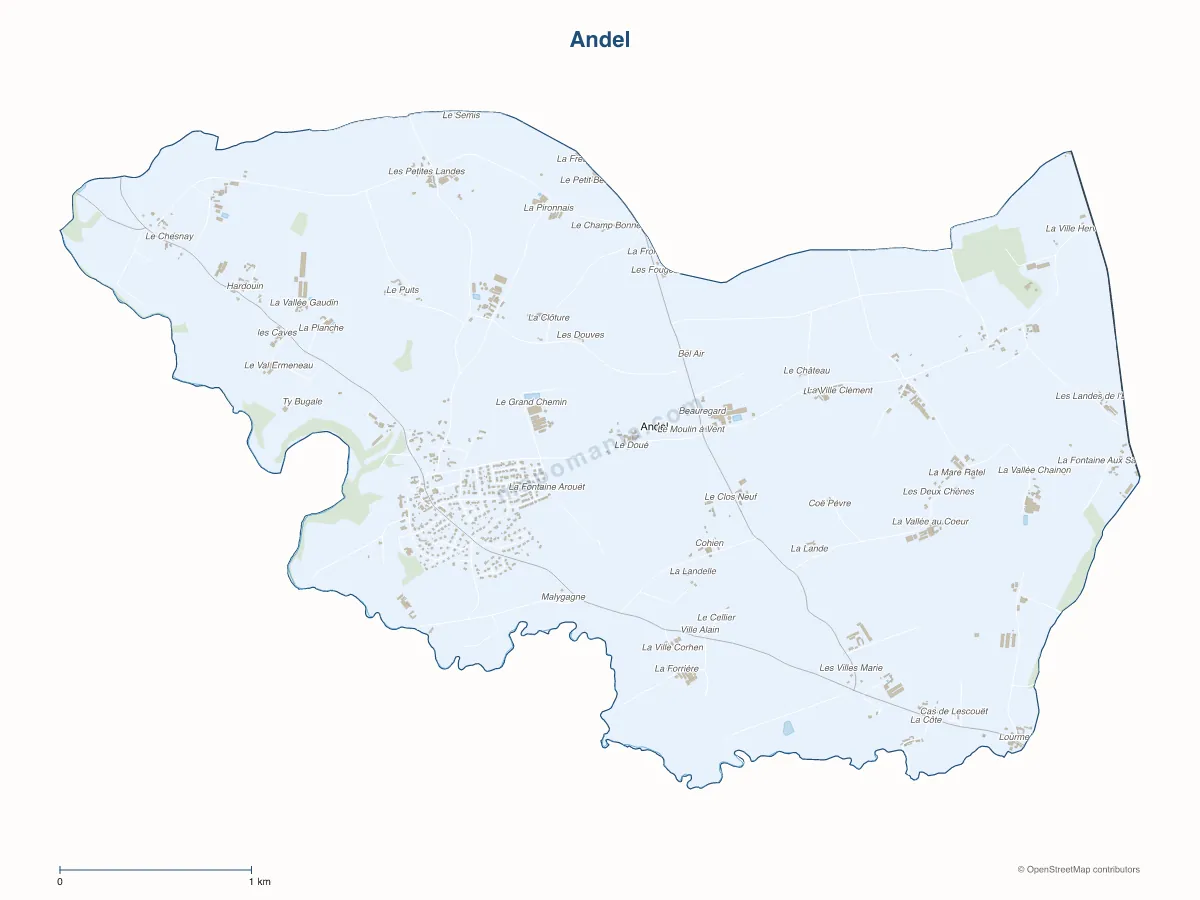 Carte de Andel à personnaliser