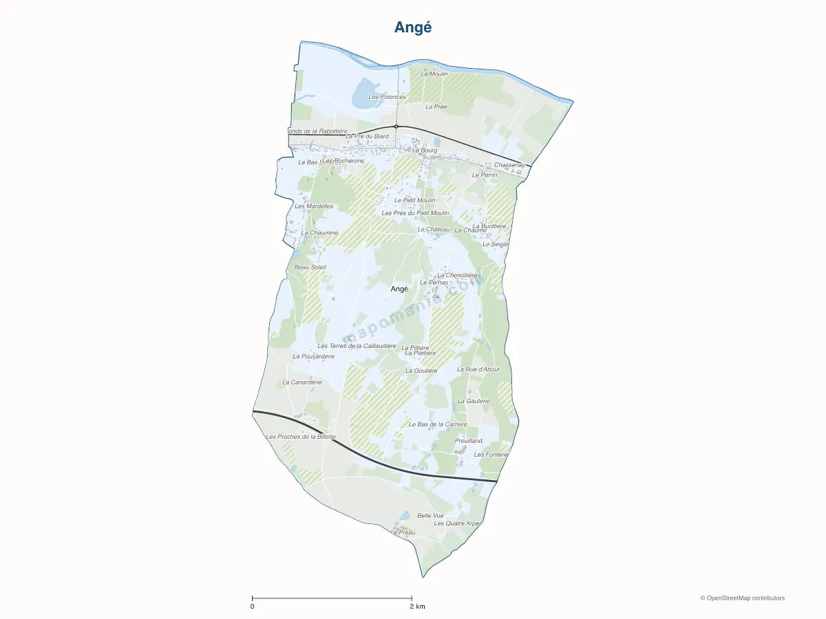 Carte de Angé à personnaliser