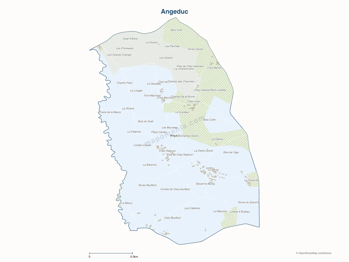 Carte de Angeduc à personnaliser