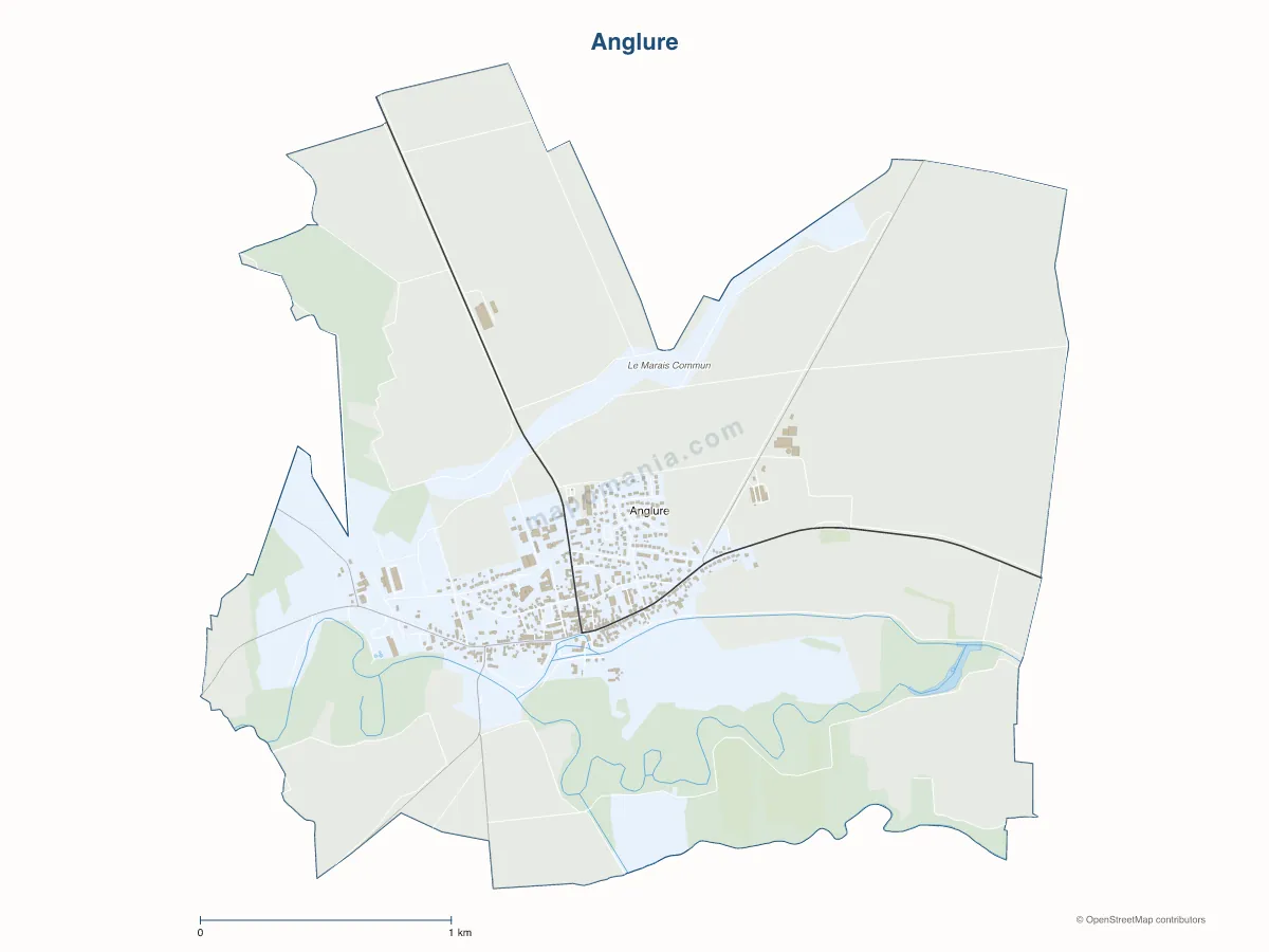 Carte de Anglure à personnaliser