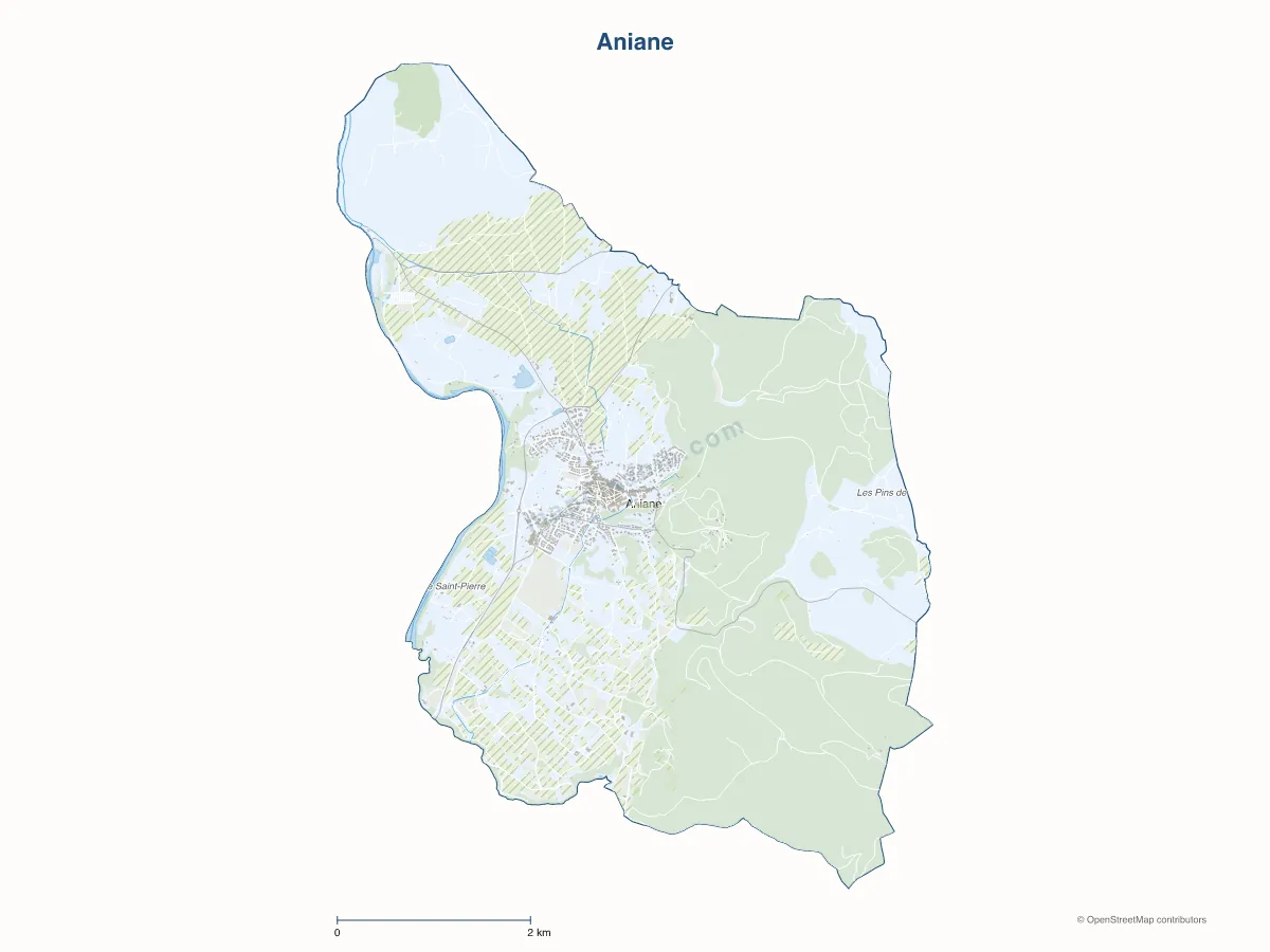 Carte de Aniane à personnaliser