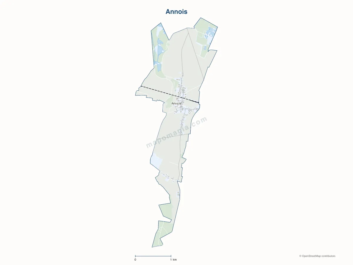 Carte de Annois à personnaliser