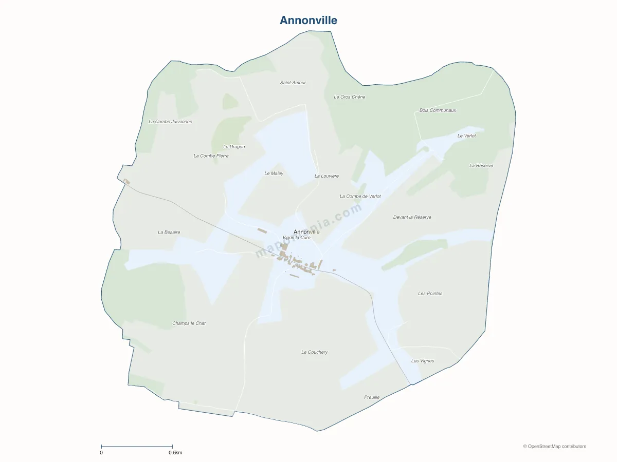 Carte de Annonville à personnaliser