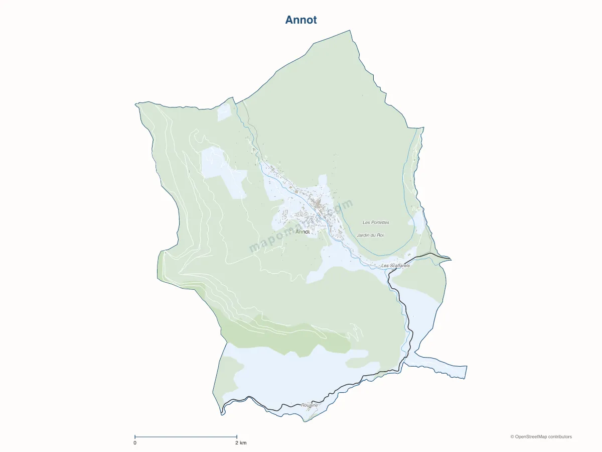 Carte de Annot à personnaliser
