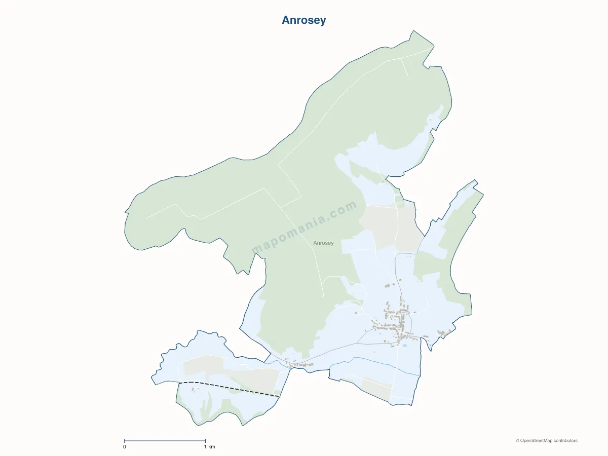 Carte de Anrosey à personnaliser
