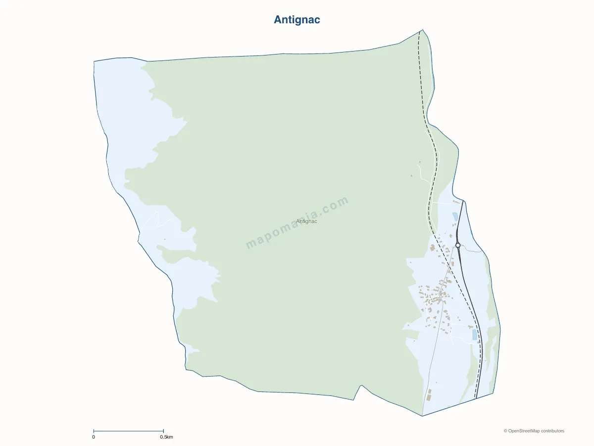 Carte de Antignac à personnaliser