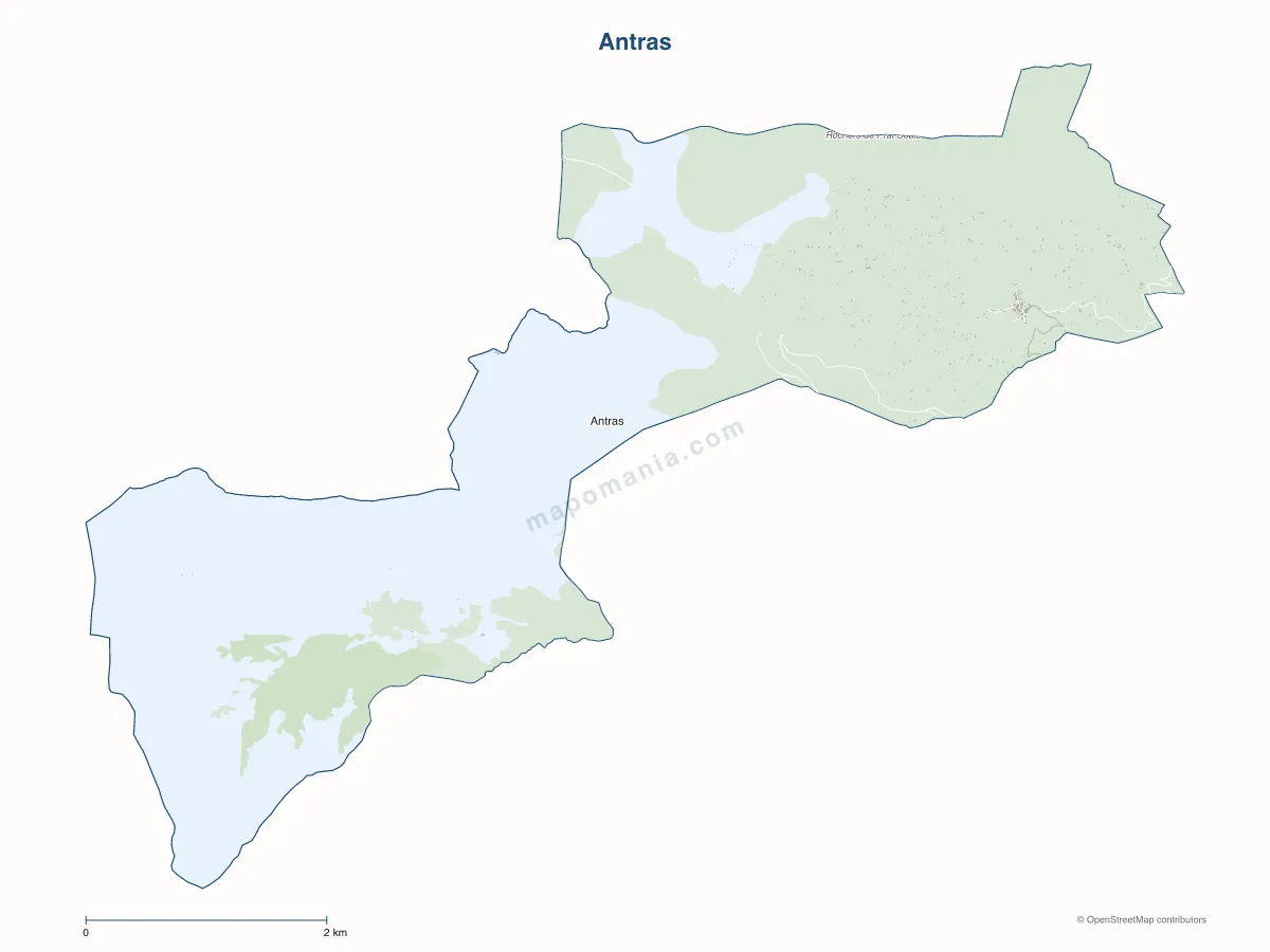Carte de Antras à personnaliser