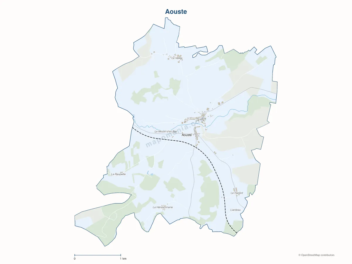Carte de Aouste à personnaliser