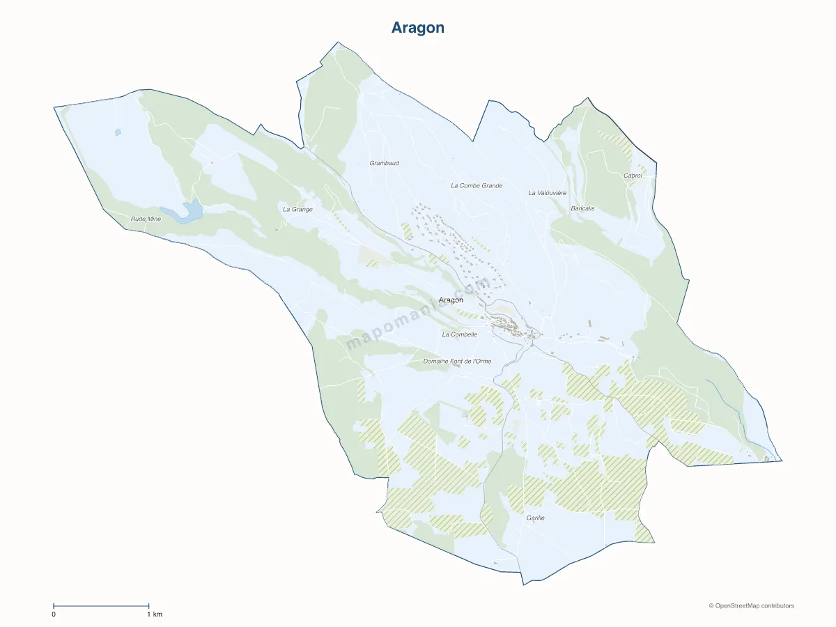 Carte de Aragon à personnaliser