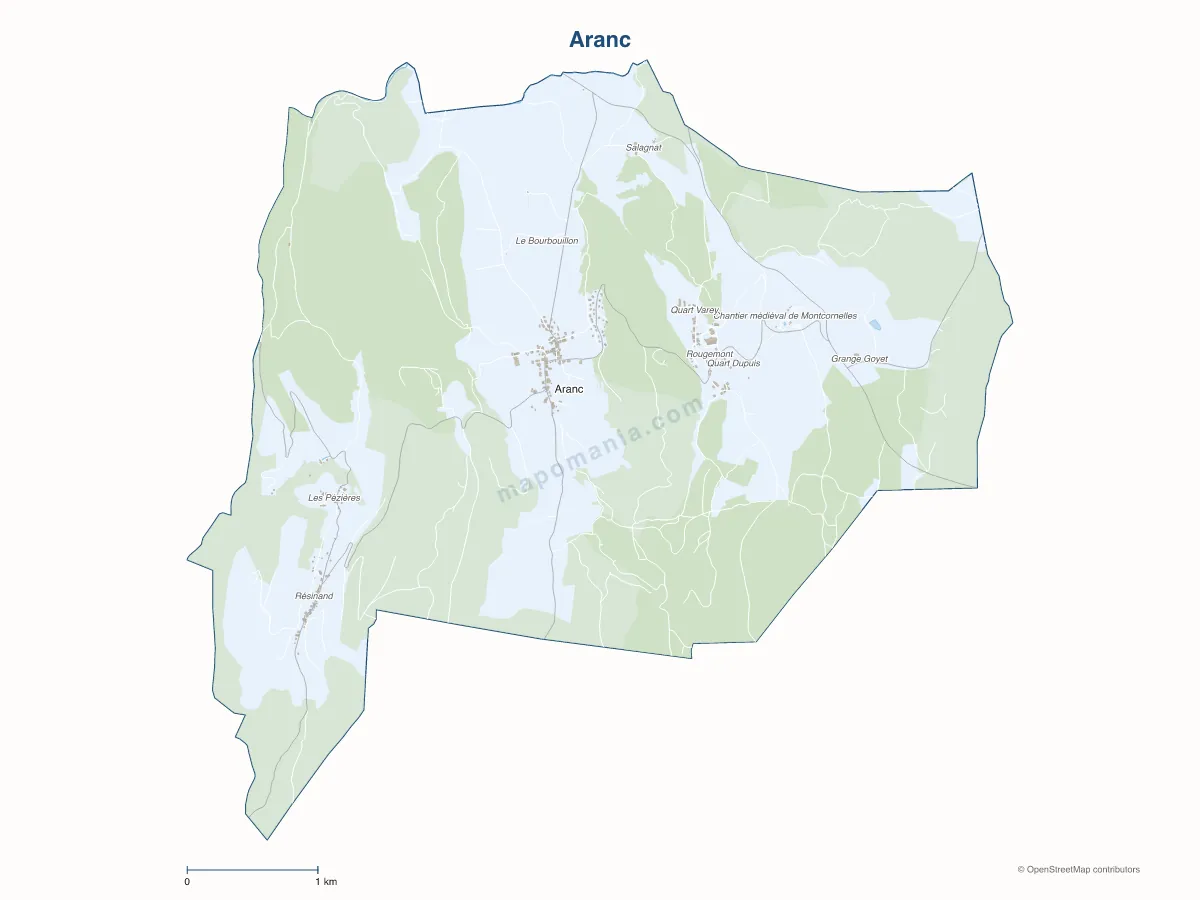 Carte de Aranc à personnaliser