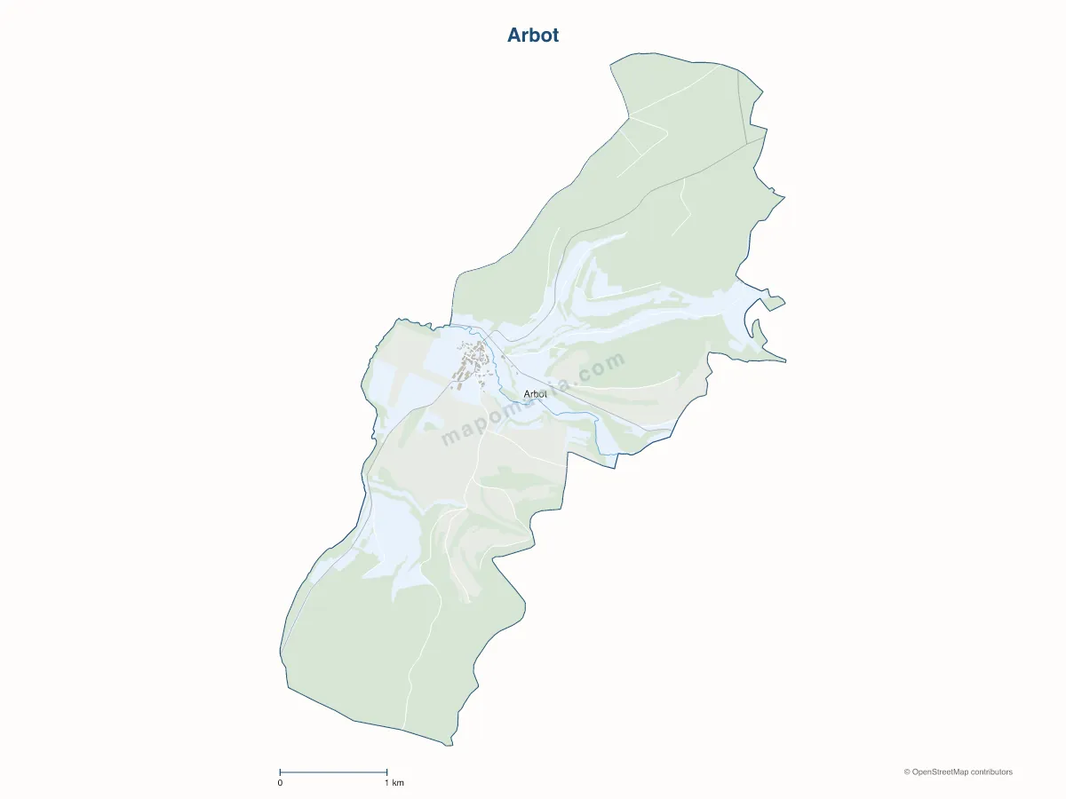 Carte de Arbot à personnaliser