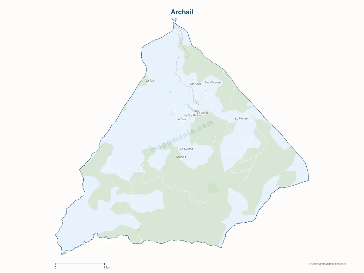 Carte de Archail à personnaliser