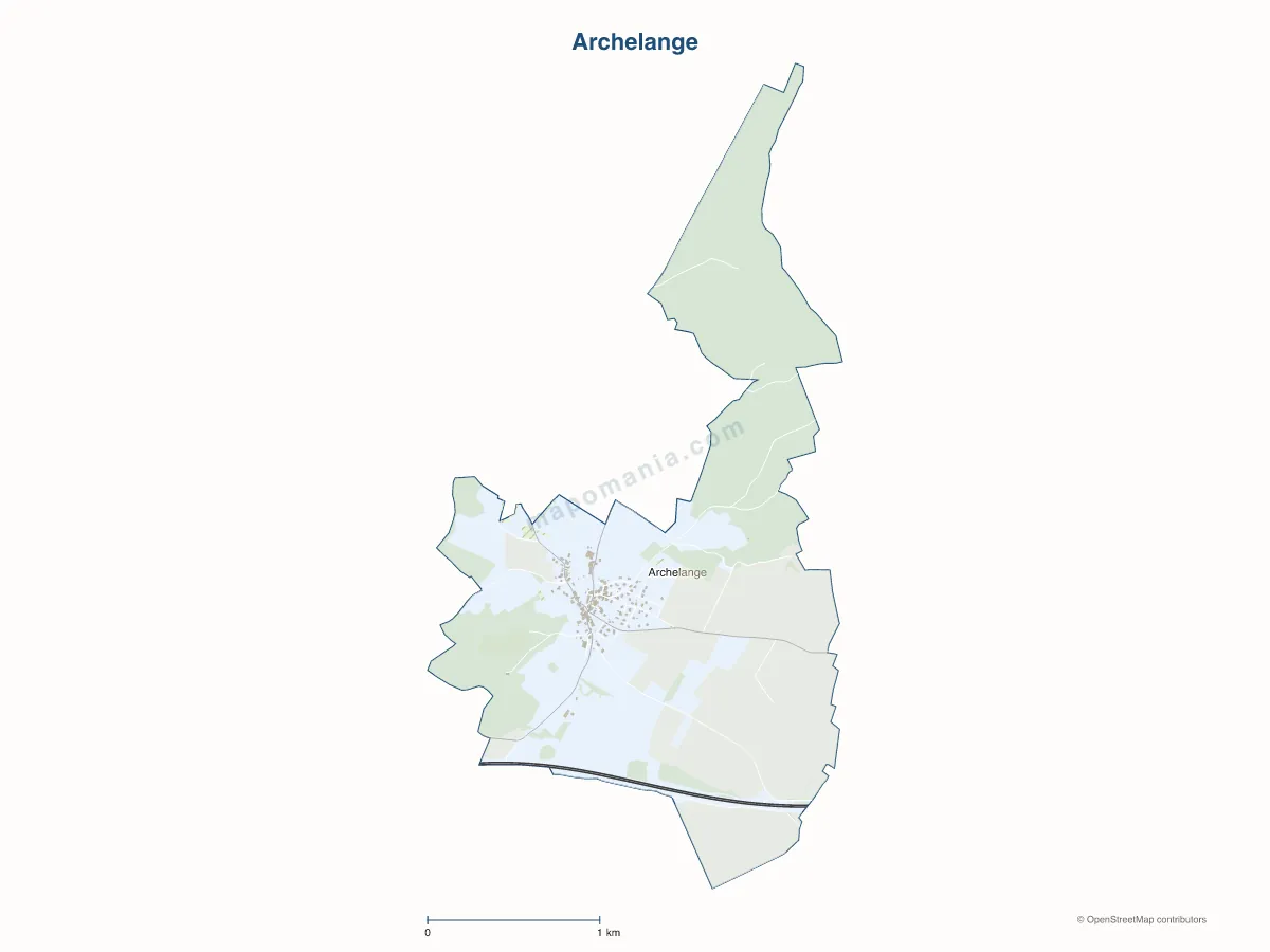 Carte de Archelange à personnaliser