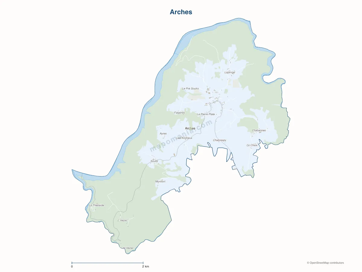 Carte de Arches à personnaliser