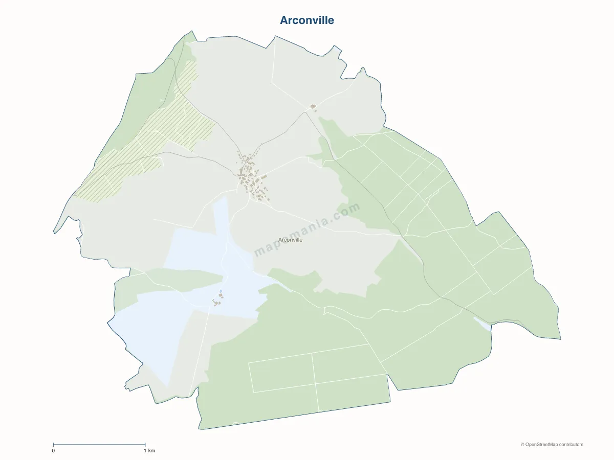 Carte de Arconville à personnaliser