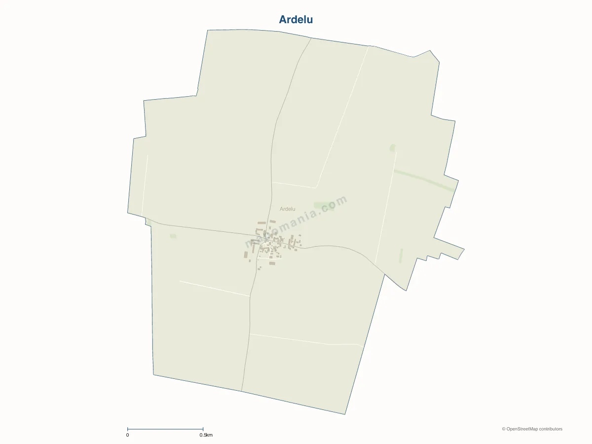Carte de Ardelu à personnaliser