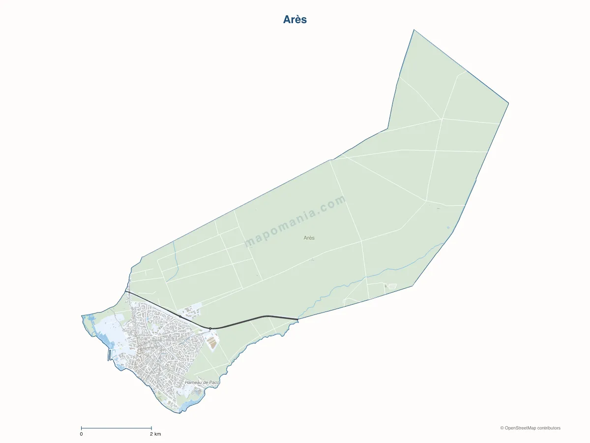Carte de Arès à personnaliser