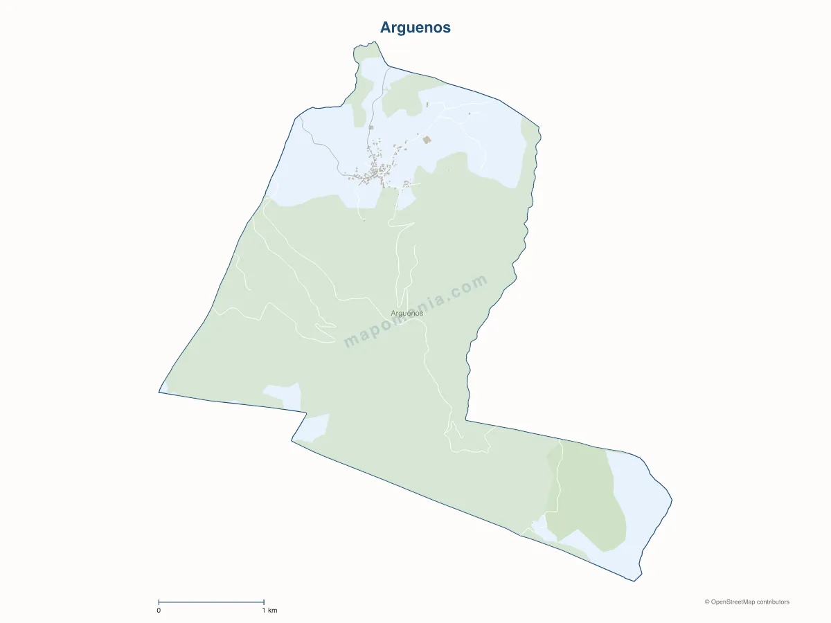 Carte de Arguenos à personnaliser